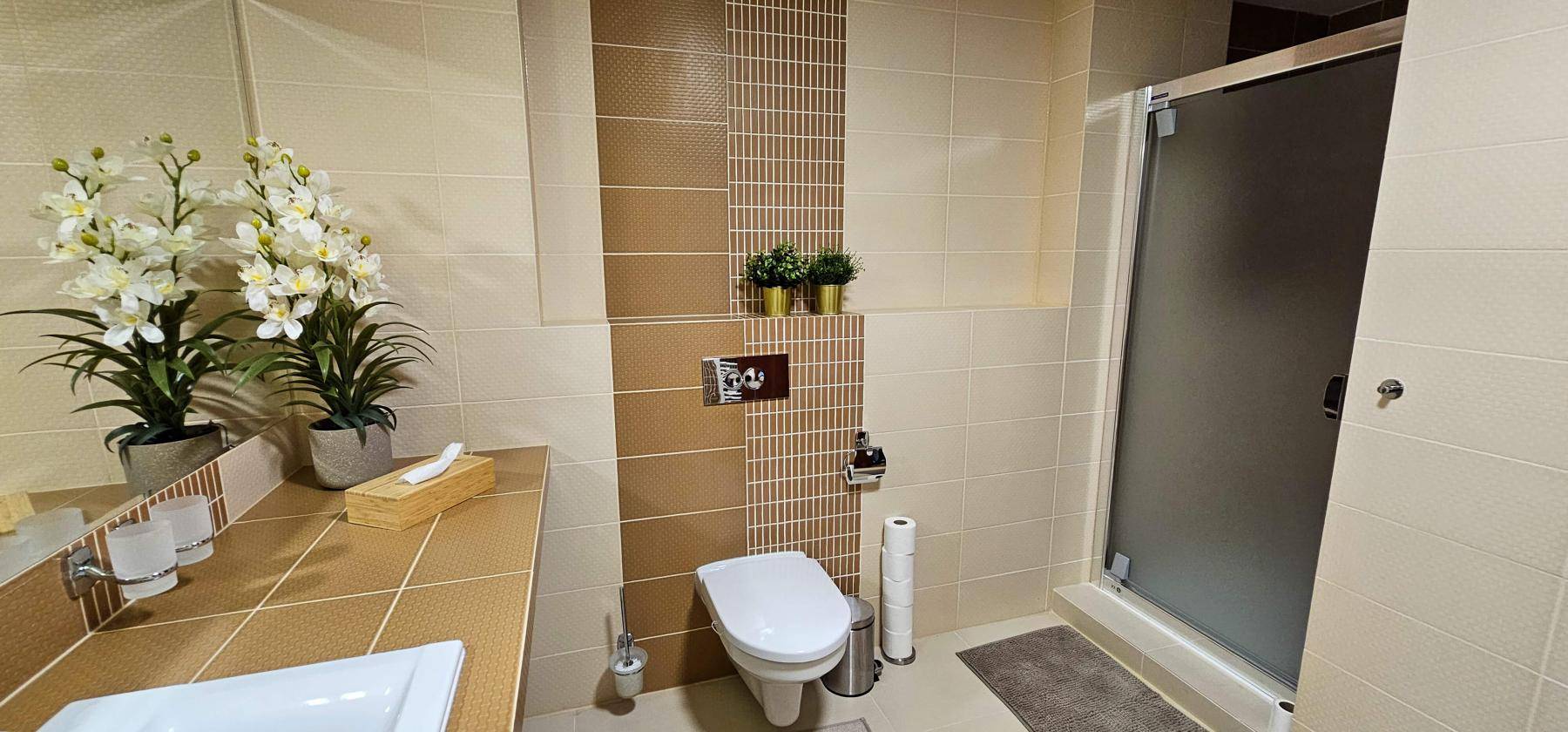 Kúpeľňa s toaletou, Apartmanica Residence 511, Donovaly