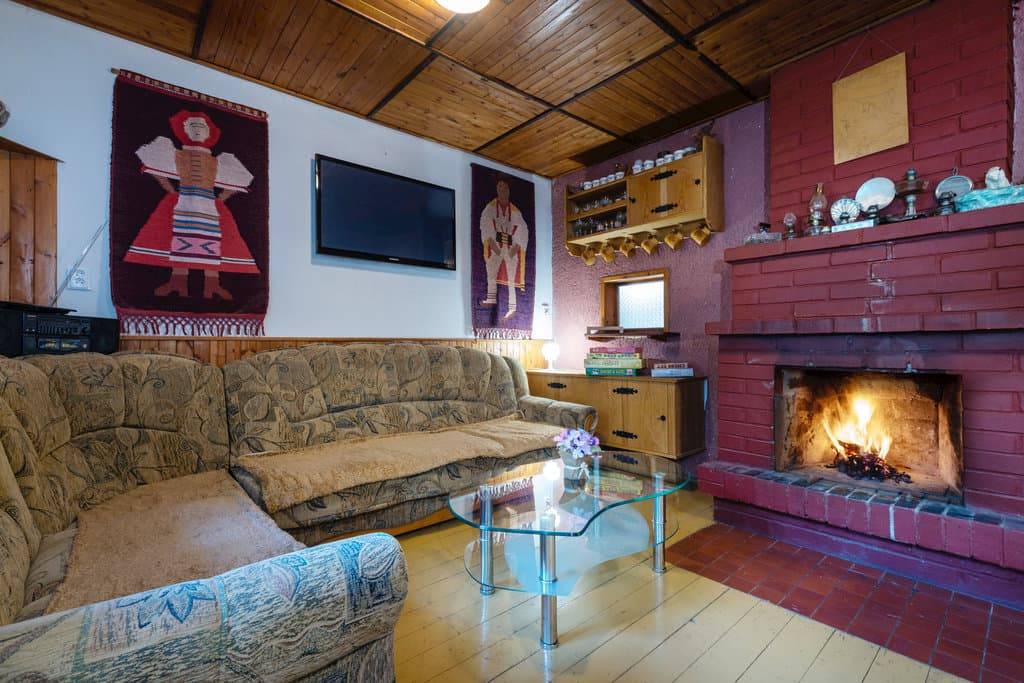 Obývačka, Chata Ďateľ, Pribylina