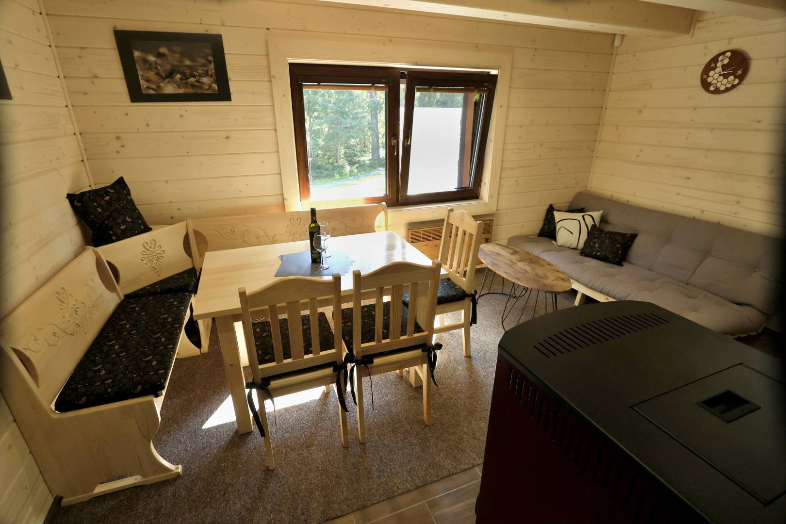 Obývačka, Chata Včielka Podbanské, Pribylina