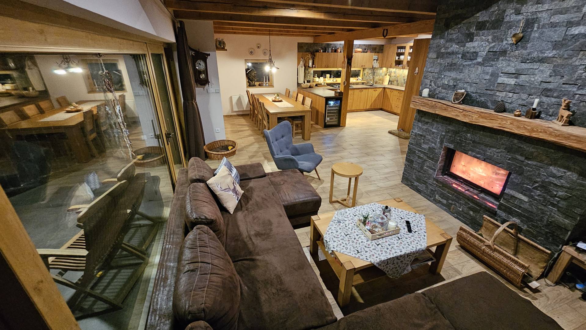 Obývačka, Chalet Robinson, Modra