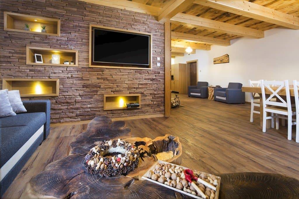 Obývačka, Chata u Maca, Dolný Kubín