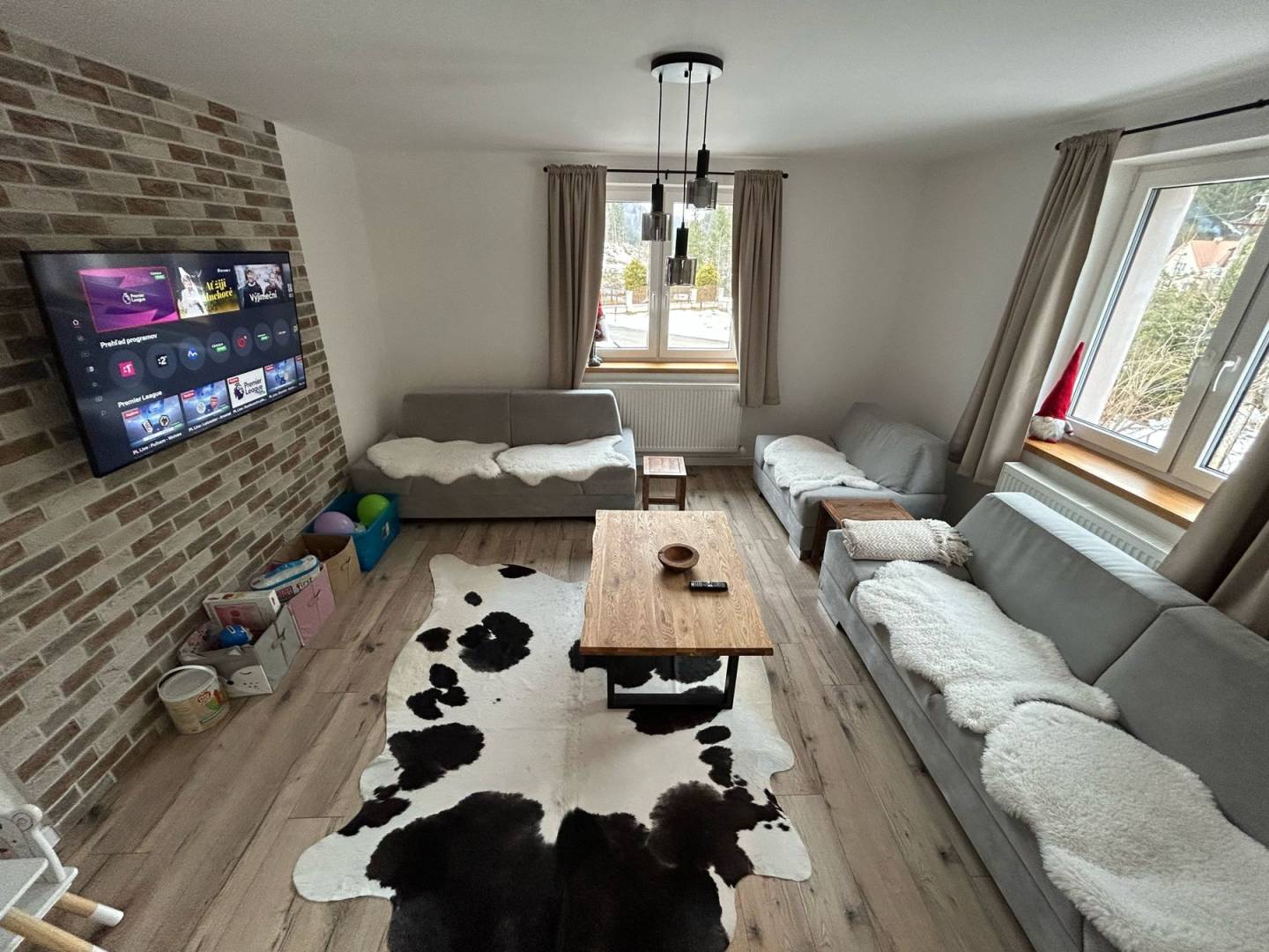 Obývačka, Chalupa pod lesom s kúpacou kaďou****, Dlhá nad Kysucou