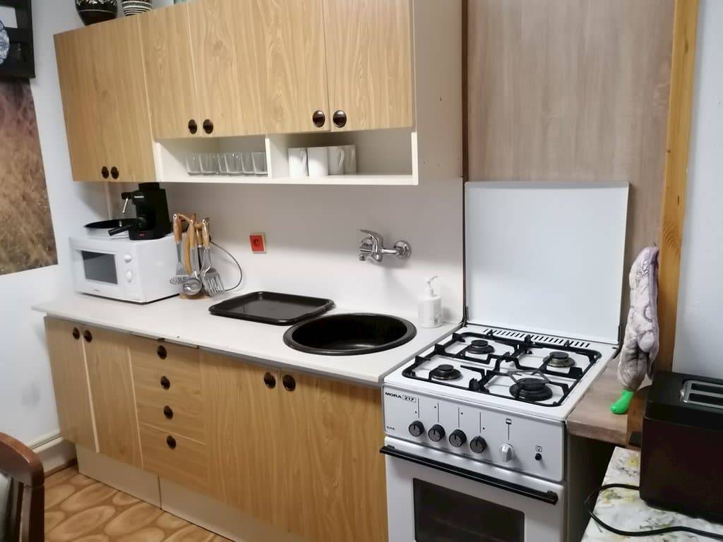 Kuchyňa, Chata pri jazierku, Vyšná Voľa