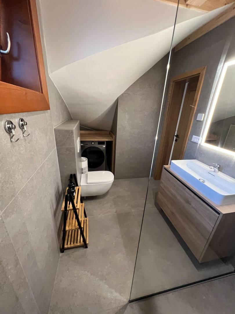 Kúpeľňa s toaletou, Chata Vojtek, Terchová