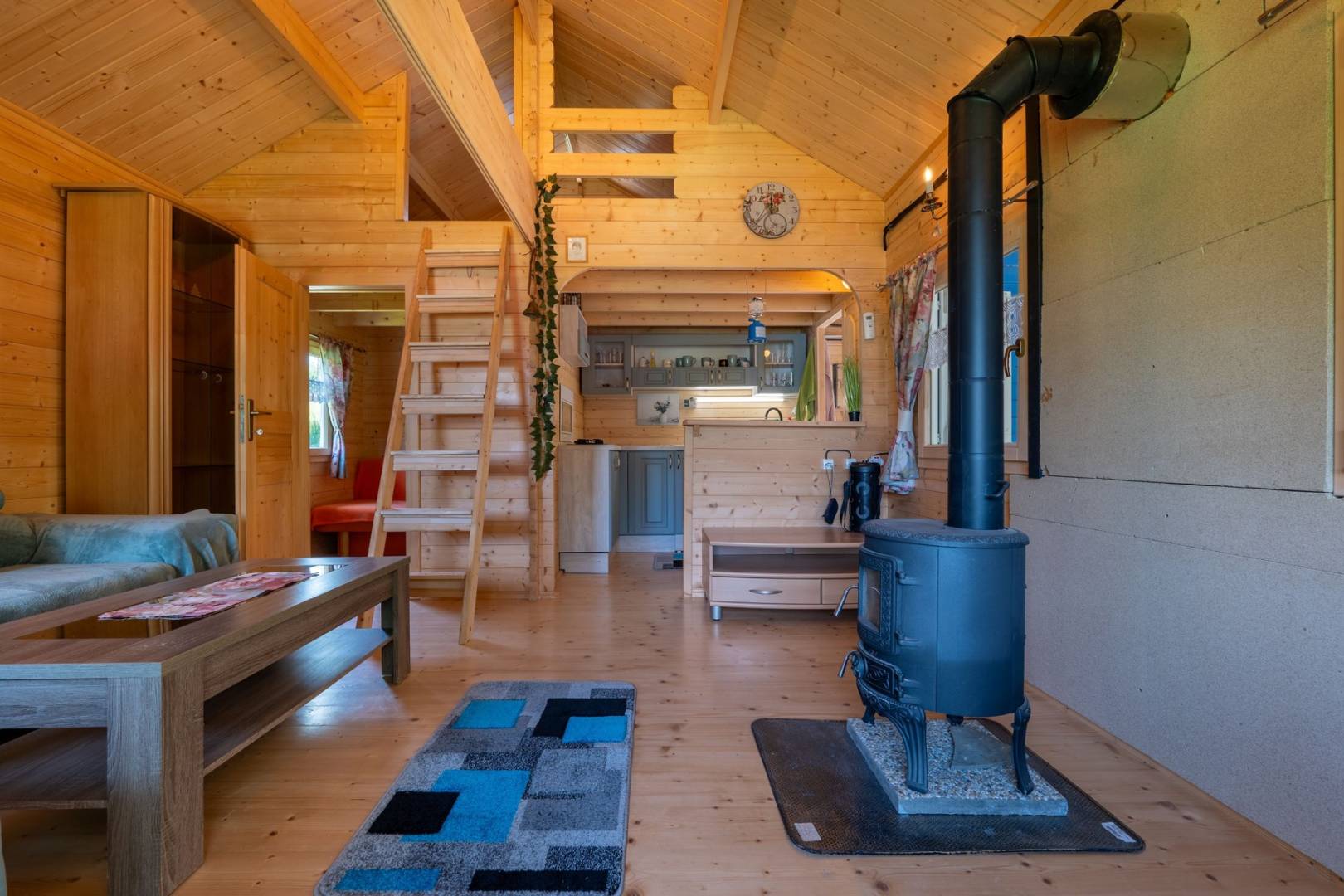 Obývačka, Chatka Kolibaba, Leštiny