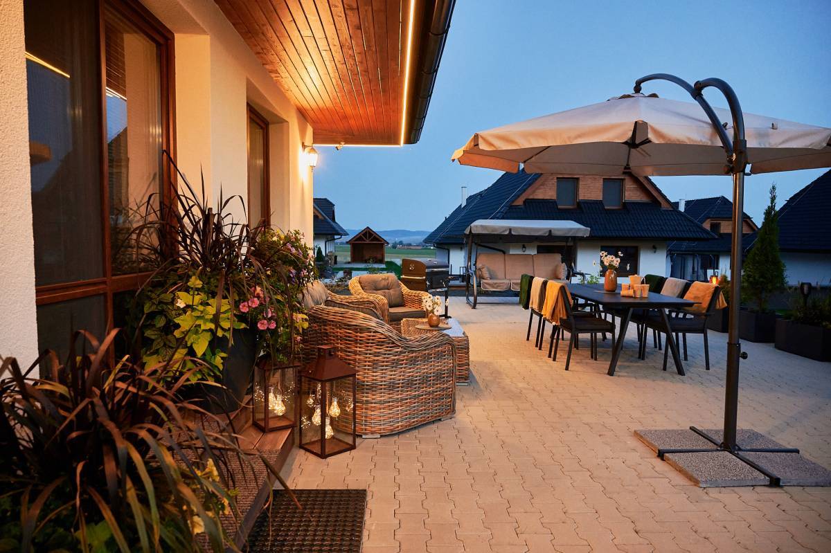 Terasa, Villa Asanea, Stará Lesná