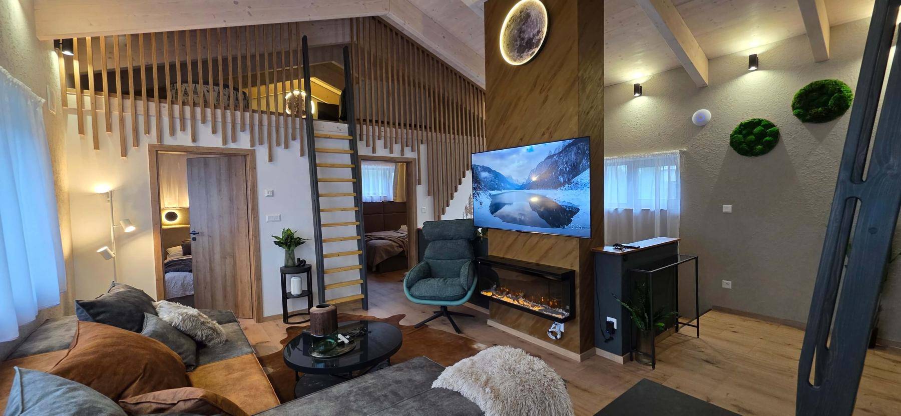 Obývačka, Apartmanica Hrabovo 32-3B, Ružomberok