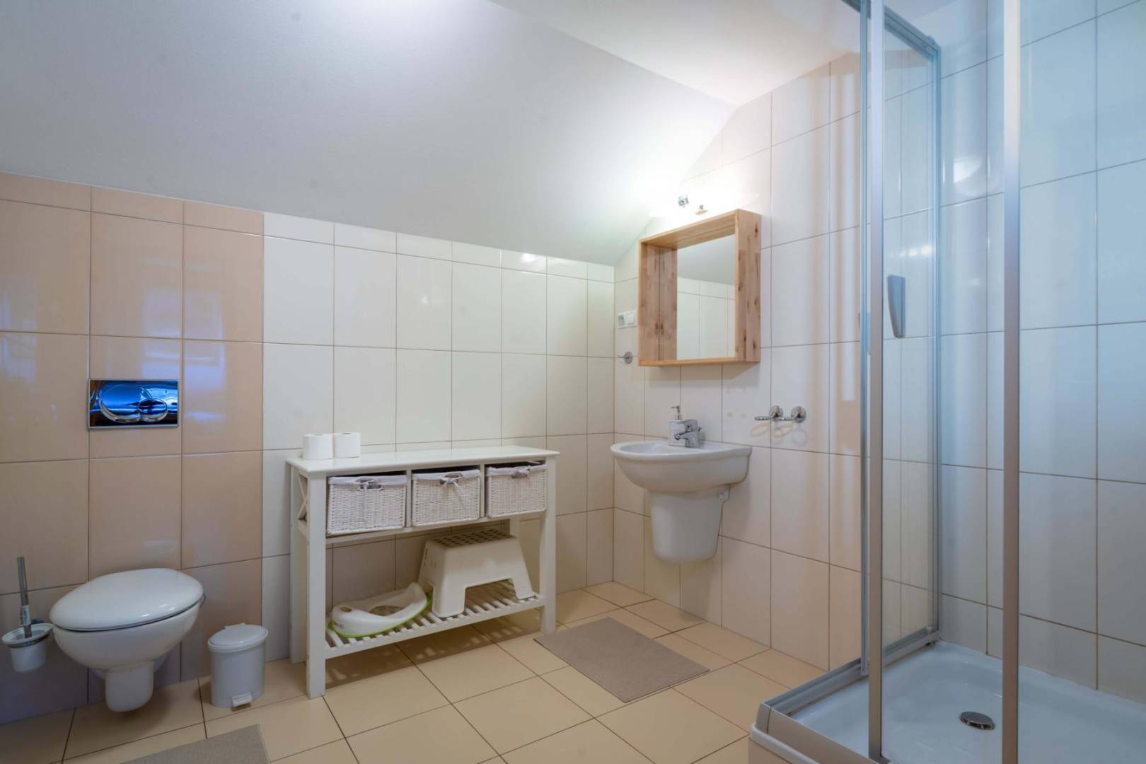 Kúpeľňa s toaletou, Apartmanica Tále 4C, Bystrá