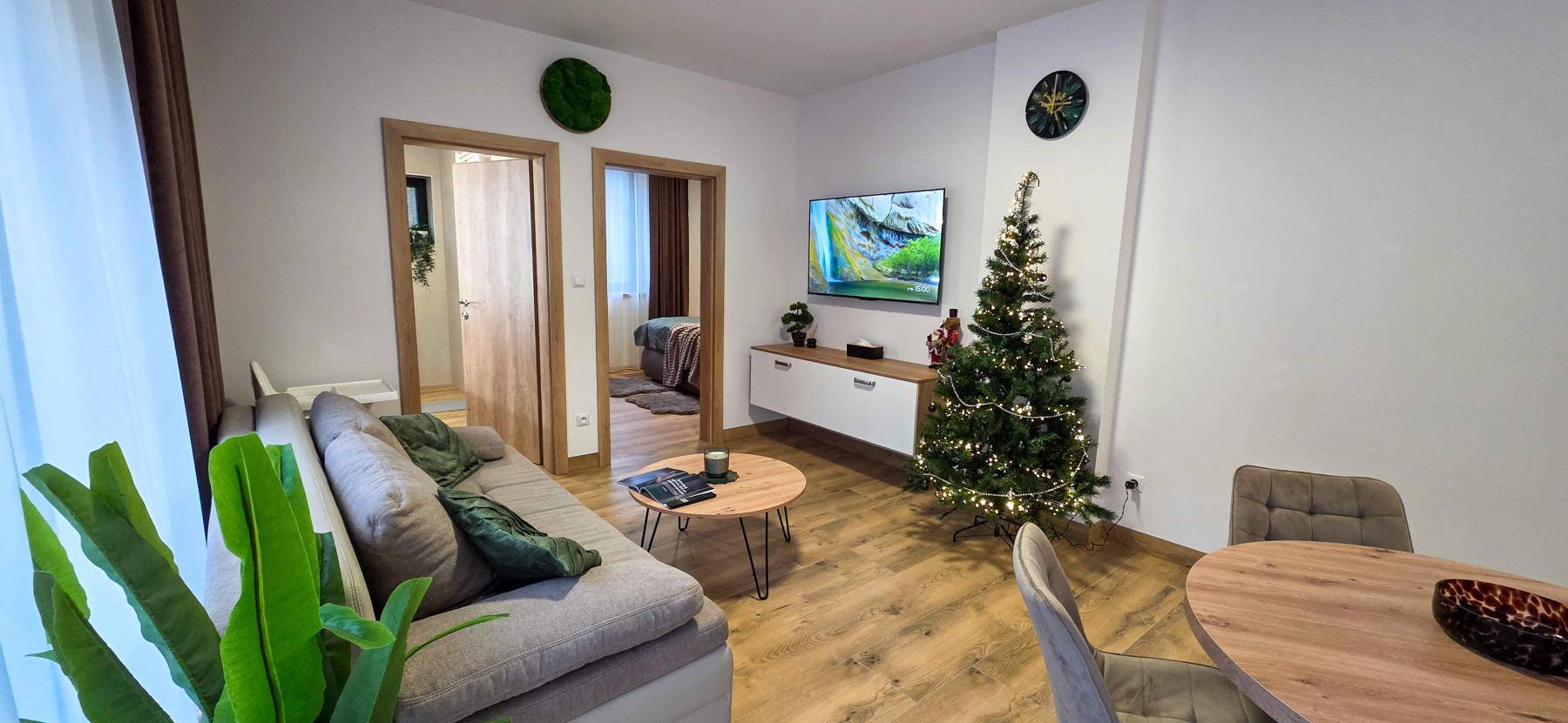 Obývačka, Apartmanica Hrabovo 32 - 3A, Ružomberok