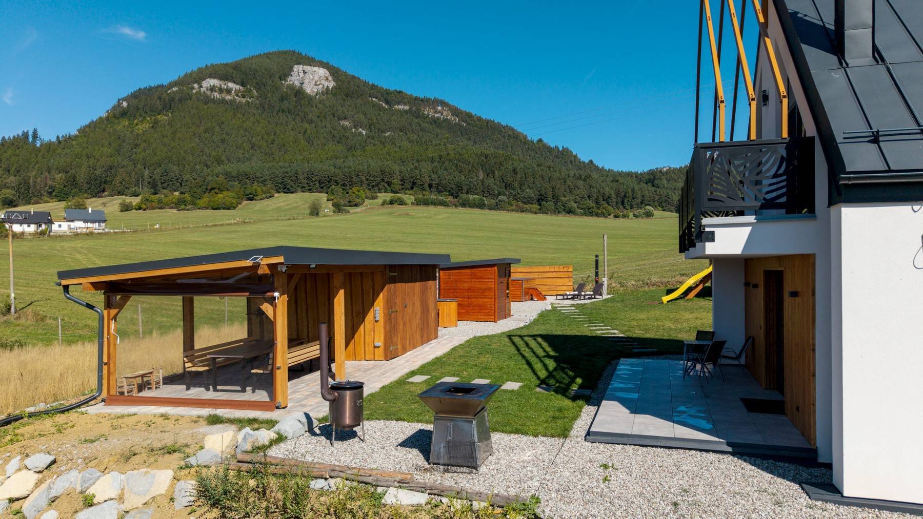 Terasa, Chalet pod Skalou, Liptovská Anna