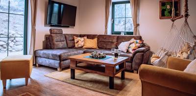 Obývačka, Chata BlueBerry, Demänovská Dolina