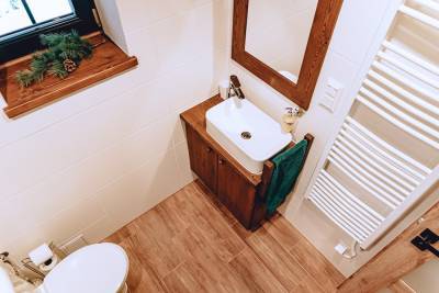 Kúpeľňa s toaletou, Chata BlueBerry, Demänovská Dolina