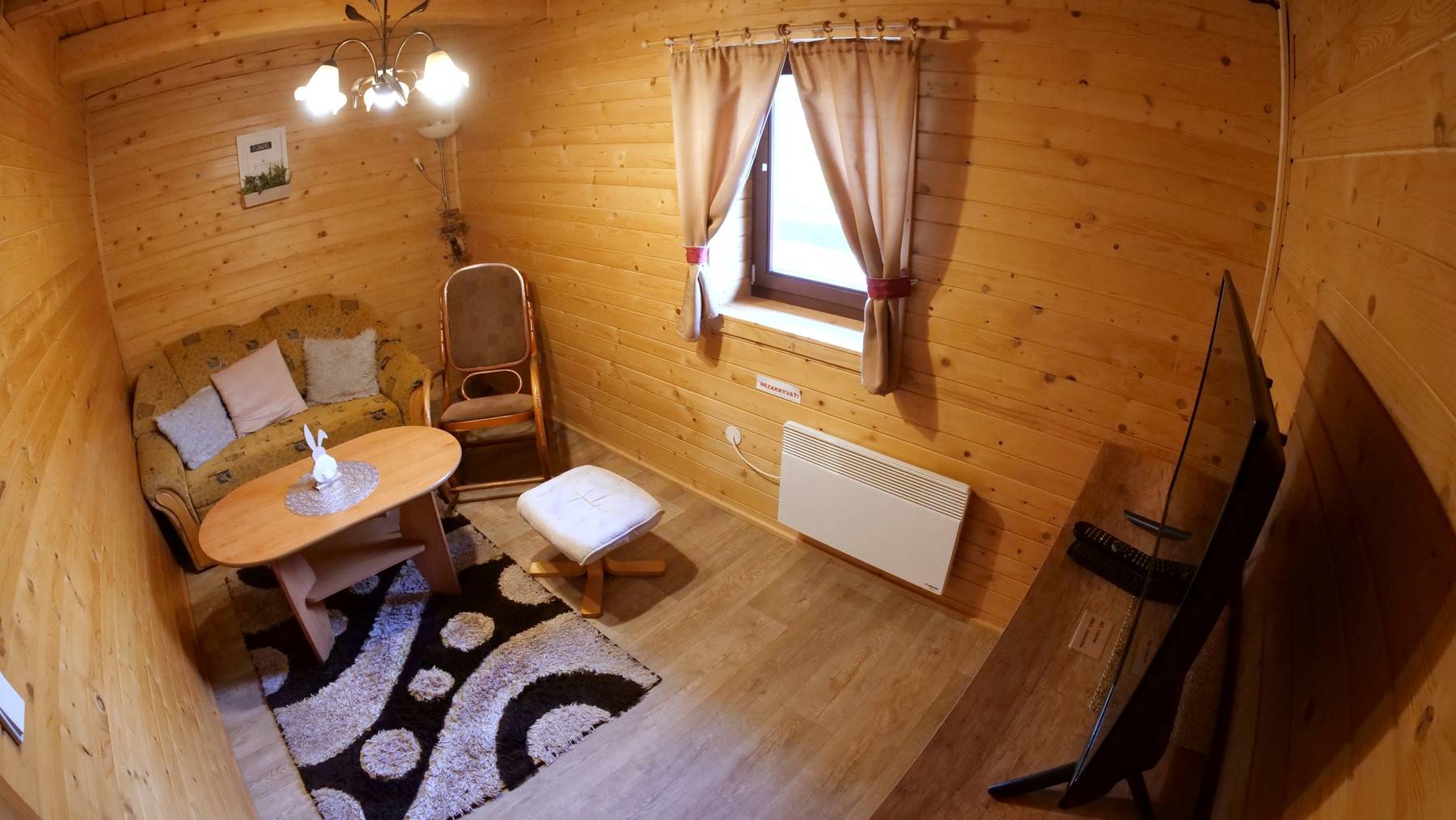 Obývačka, Chata Cynthia, Bukovina