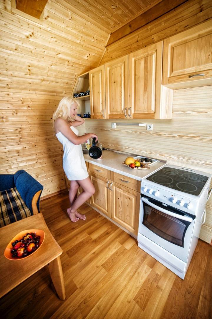 Kuchyňa, Drevenica pod Sitieňom 1, Lazisko