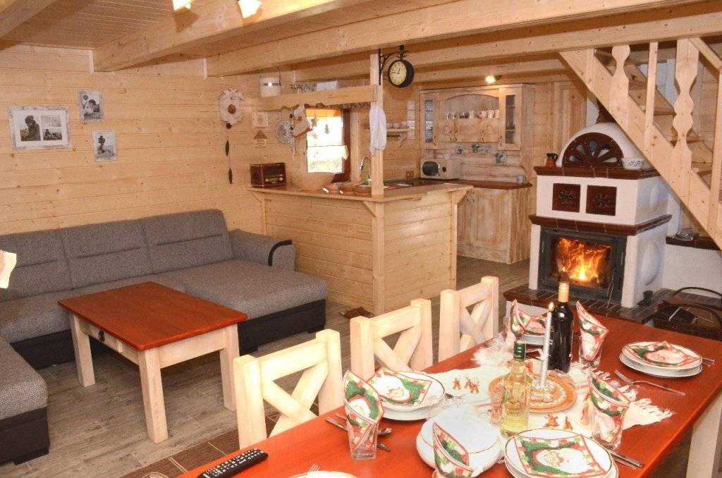 Obývačka, Chata Emka, Vyšný Kubín