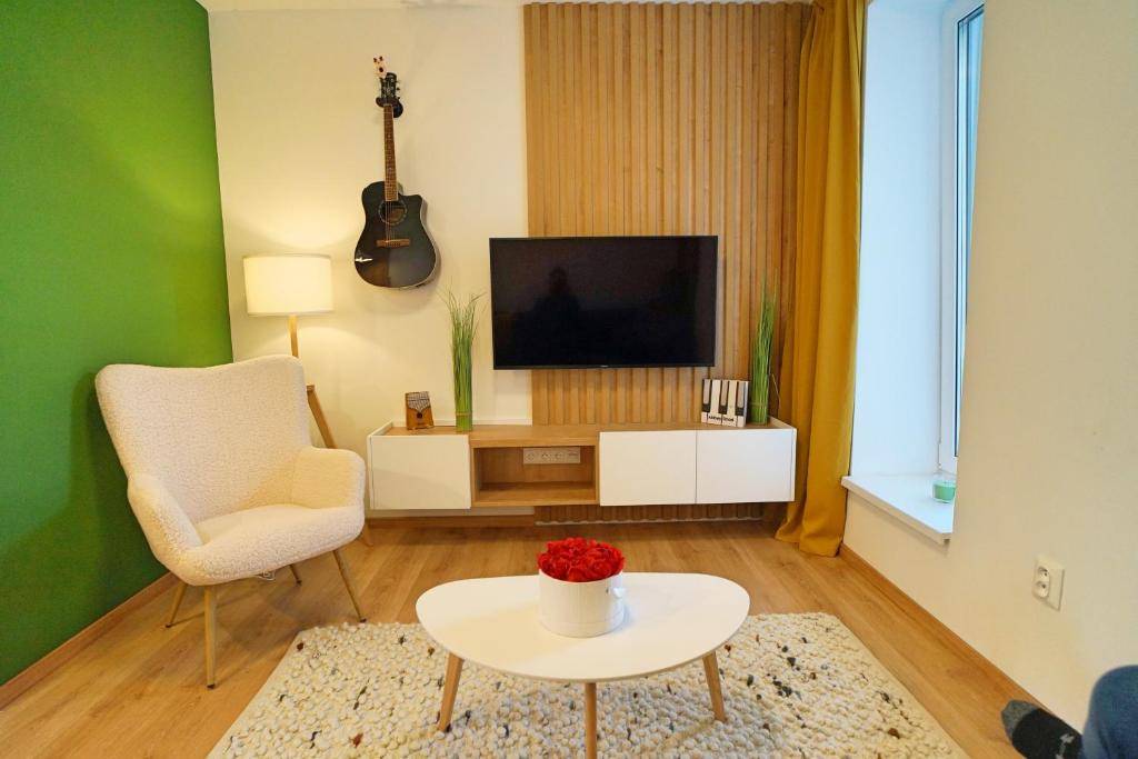 Obývačka, Apartmán Abbey Road, Liptovský Mikuláš