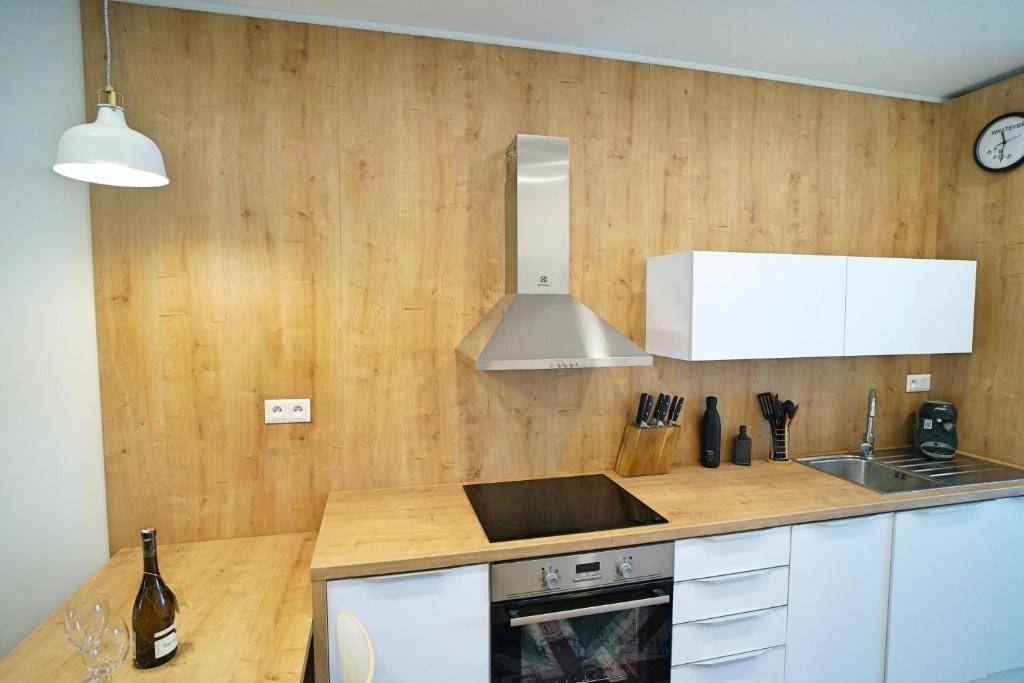 Kuchyňa, Apartmán Abbey Road, Liptovský Mikuláš