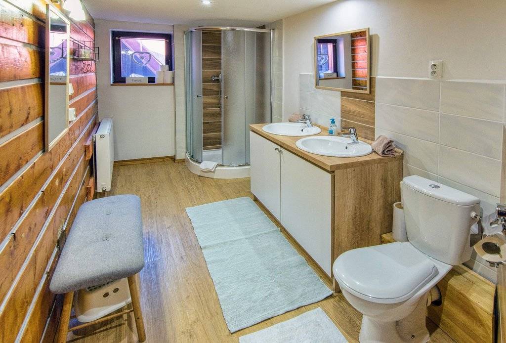 Kúpeľňa s toaletou, Chalupa Tomas, Ždiar