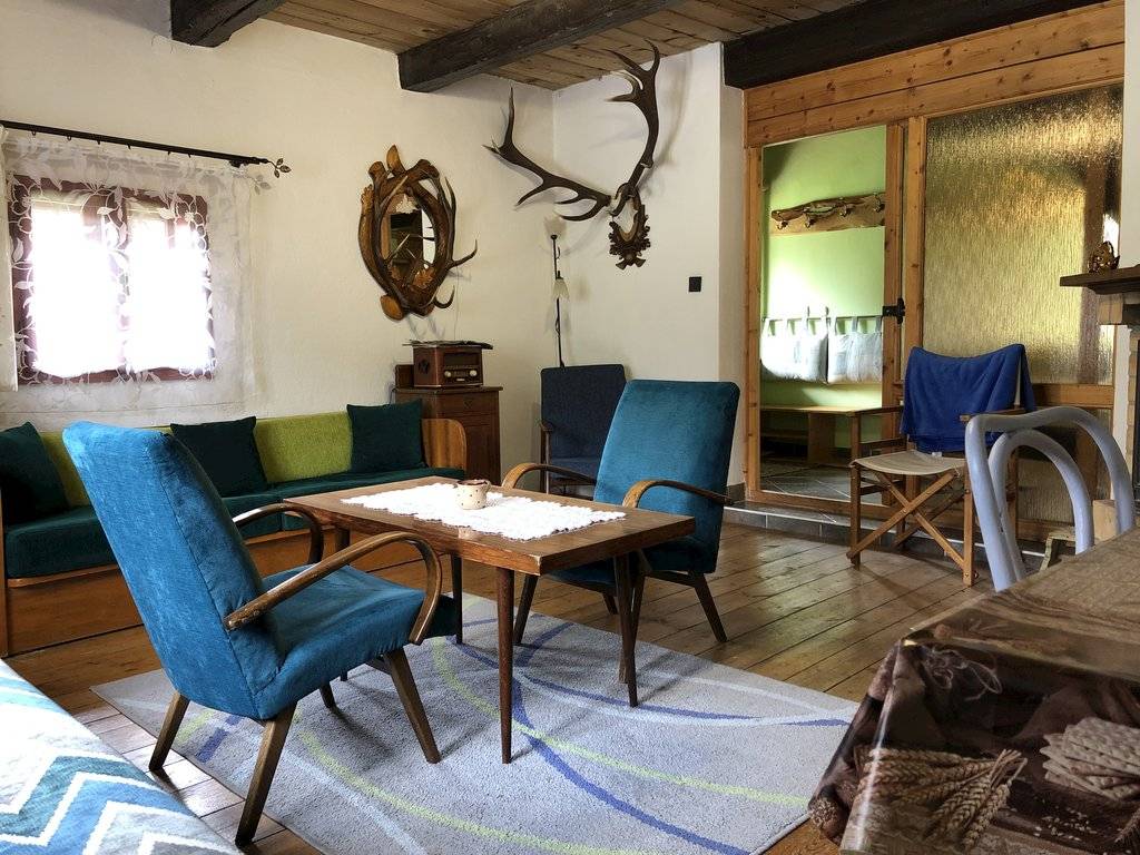 Obývačka, Čičmanská drevenica, Čičmany