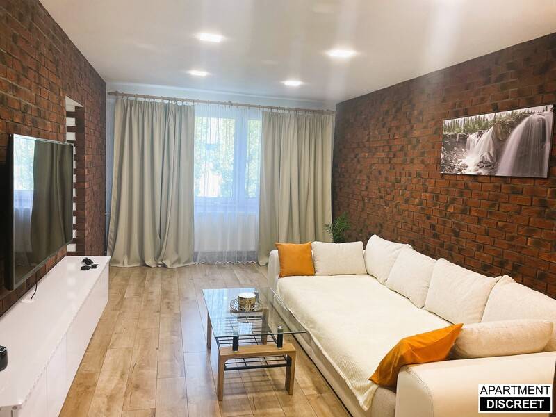 Obývačka, Apartmán Discreet - luxusný apartmán v srdci severného Slovenska, Kysucké Nové Mesto