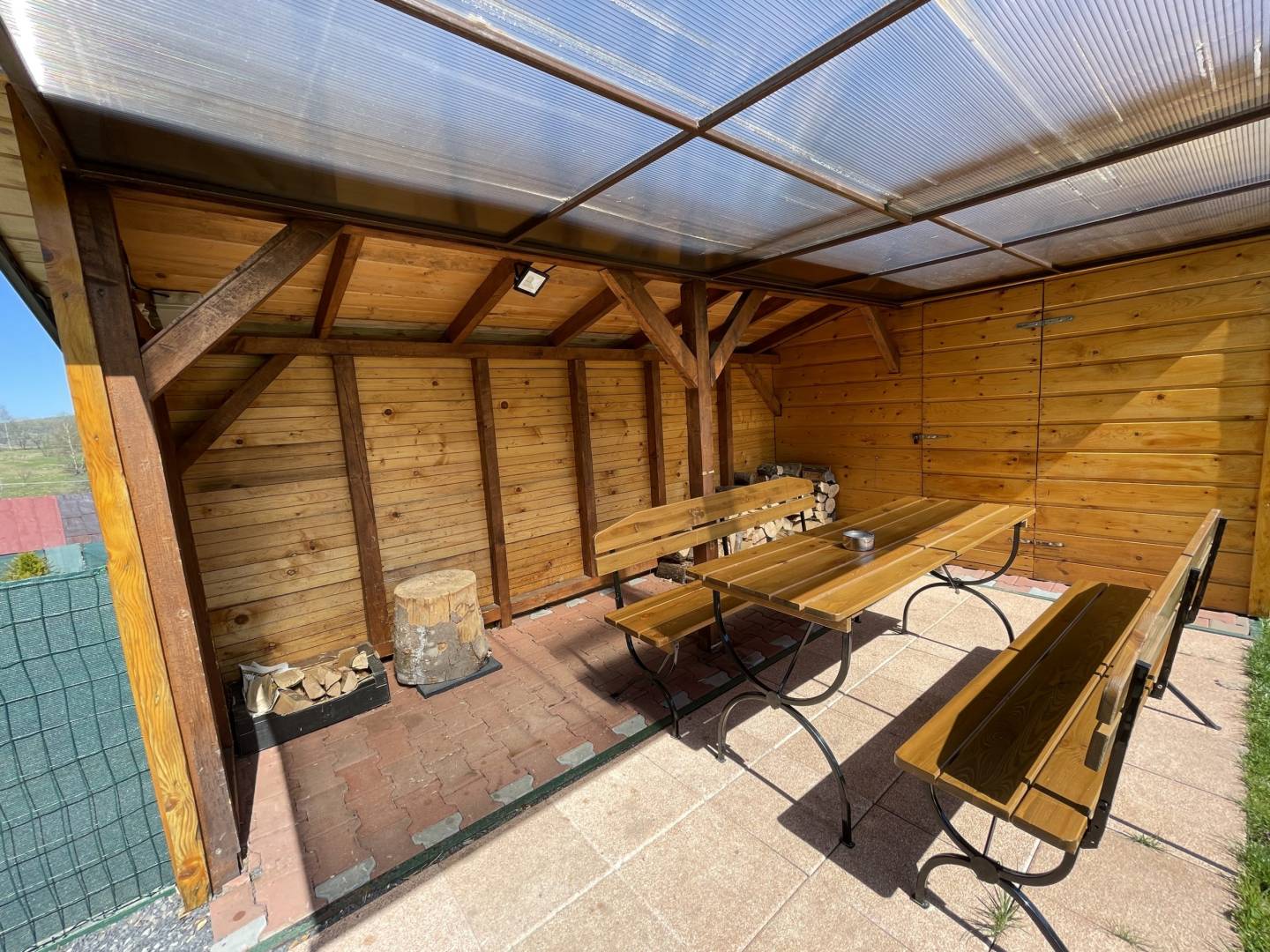 Terasa, Chata Hajdukovo, Látky