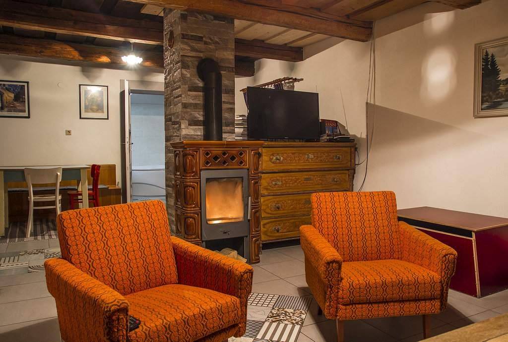 Obývačka, Chalupa spod kríža, Detvianska Huta