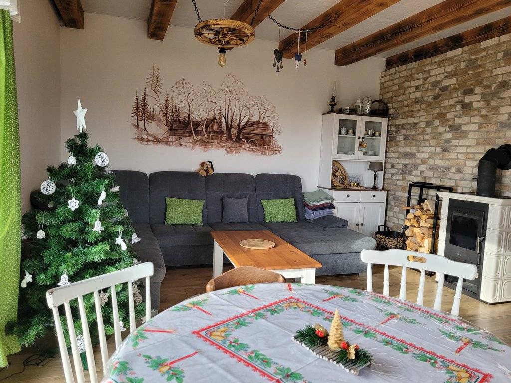 Obývačka, Vila Včielka, Kvačany