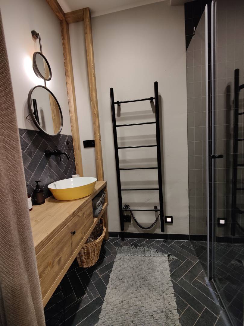 Kúpeľňa bez toalety, Chalet Salamandra, Hodruša - Hámre