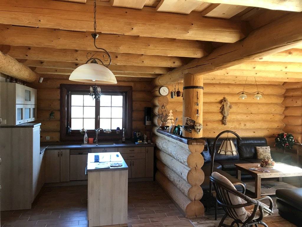 Kuchyňa, Zrubový rekreačný dom, Liptovský Trnovec