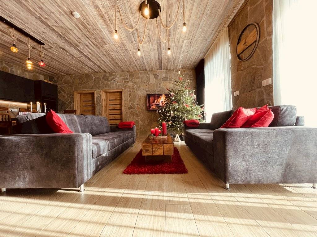 Obývačka, Chata u Medveďa, Oravská Lesná