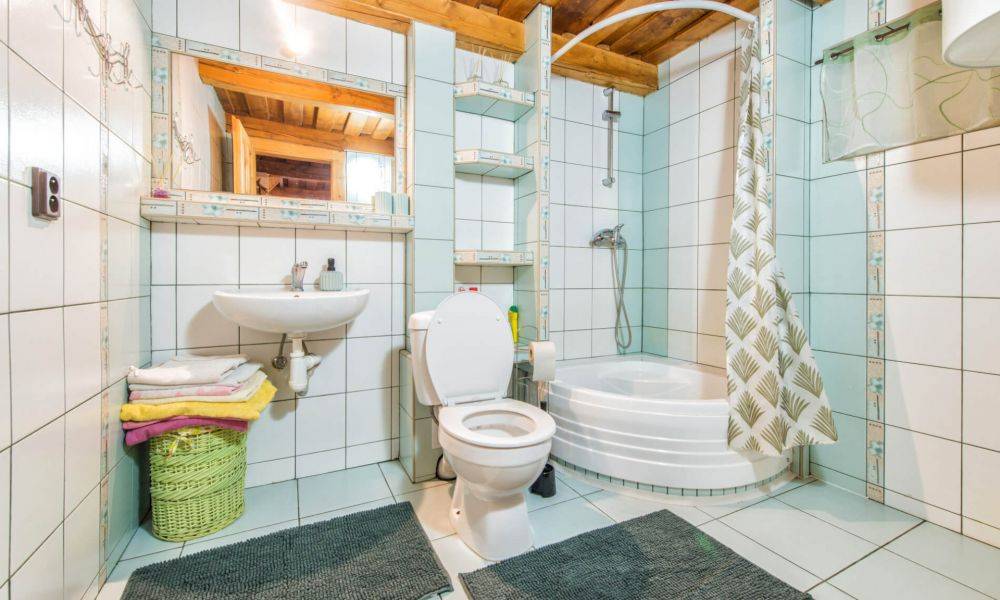 Kúpeľňa s toaletou, Chatka Telep, Detvianska Huta