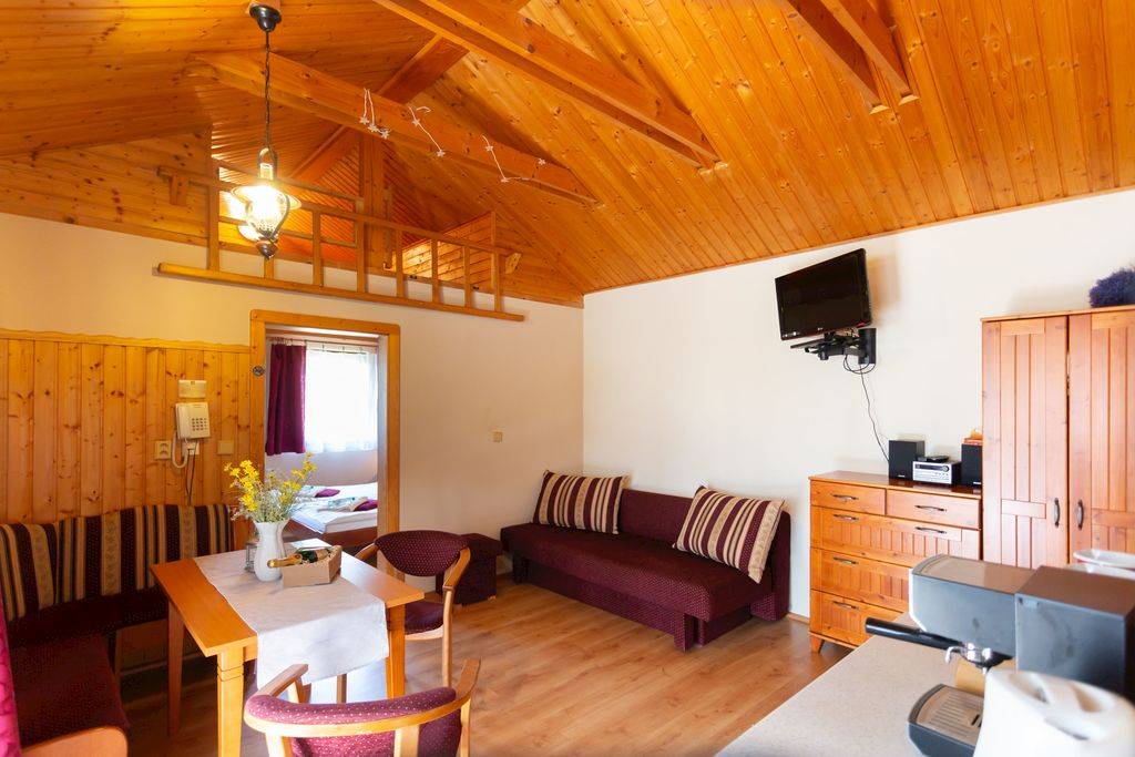 Obývačka, Chatka Aqua 440, Liptovský Mikuláš