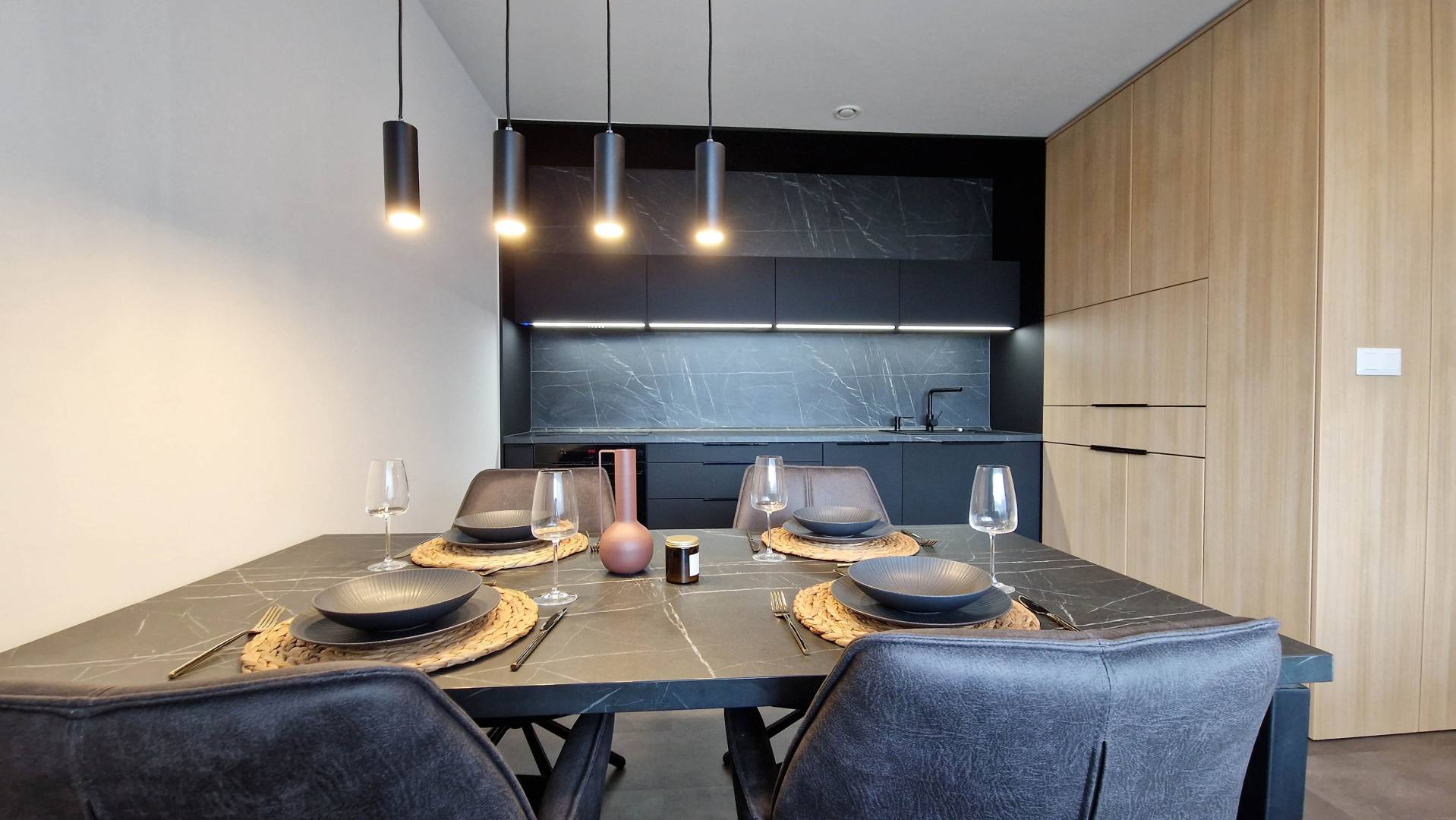 Kuchyňa, Hillshome | 84m2 moderný byt s terasou aj saunou, Liptovský Mikuláš