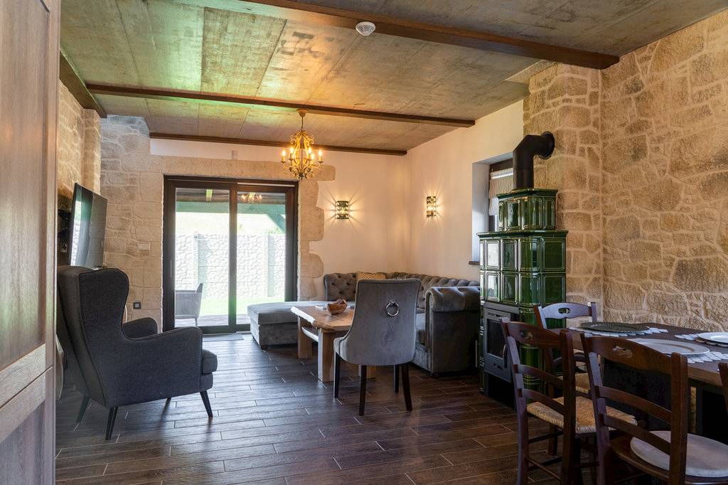 Obývačka, Chalupa Toscana, Valča