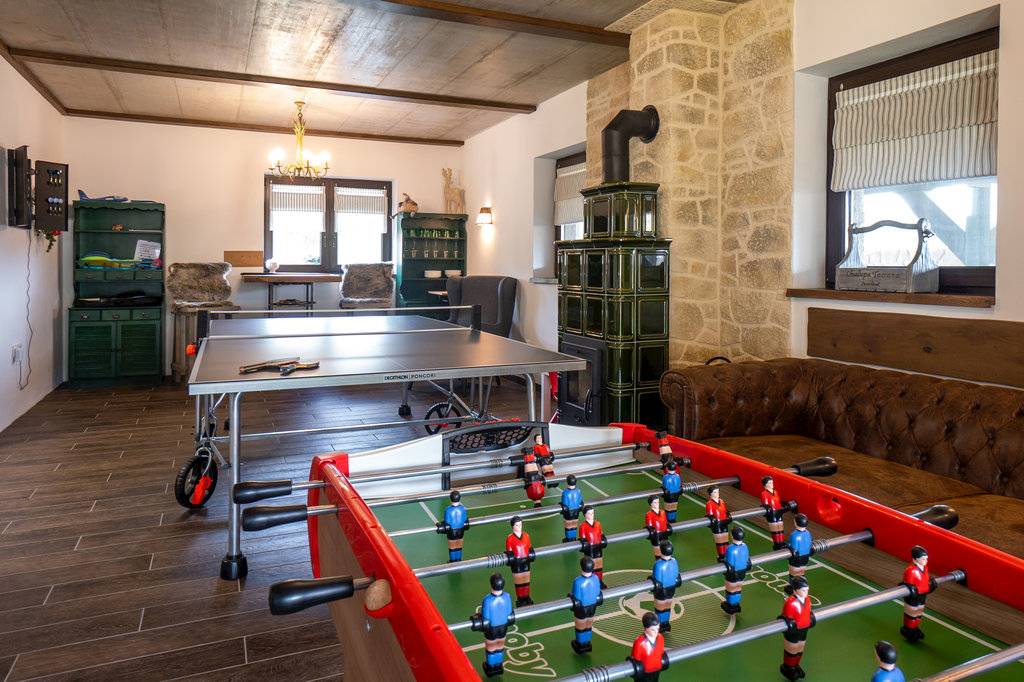 Obývačka, Chalupa Toscana, Valča