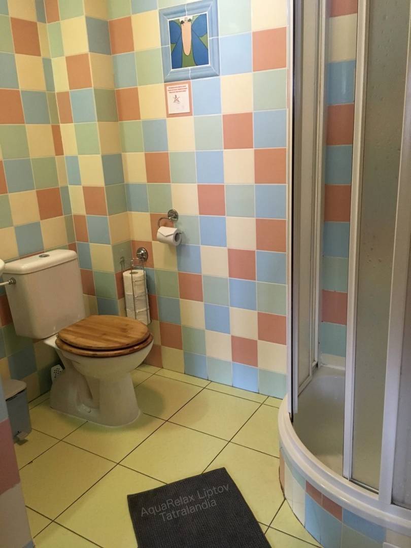 Kúpeľňa s toaletou, AquaRelax Liptov Tatralandia, Liptovský Mikuláš