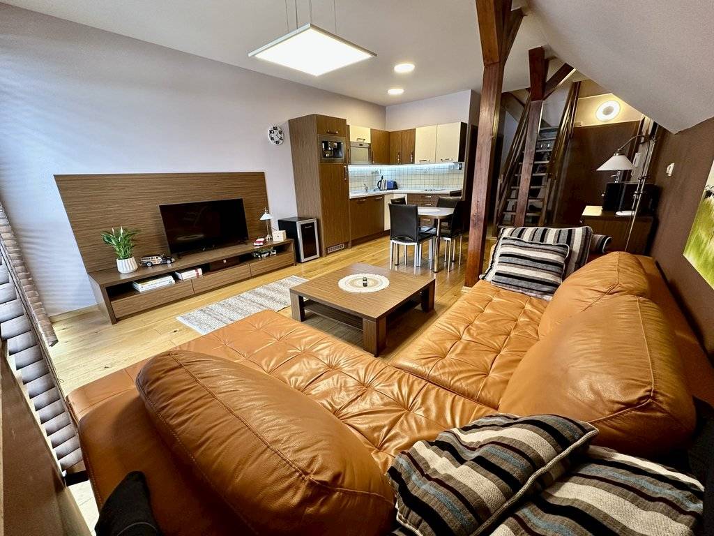 Obývačka, Apartmán mezonet Donovaly Plesnivec, Donovaly