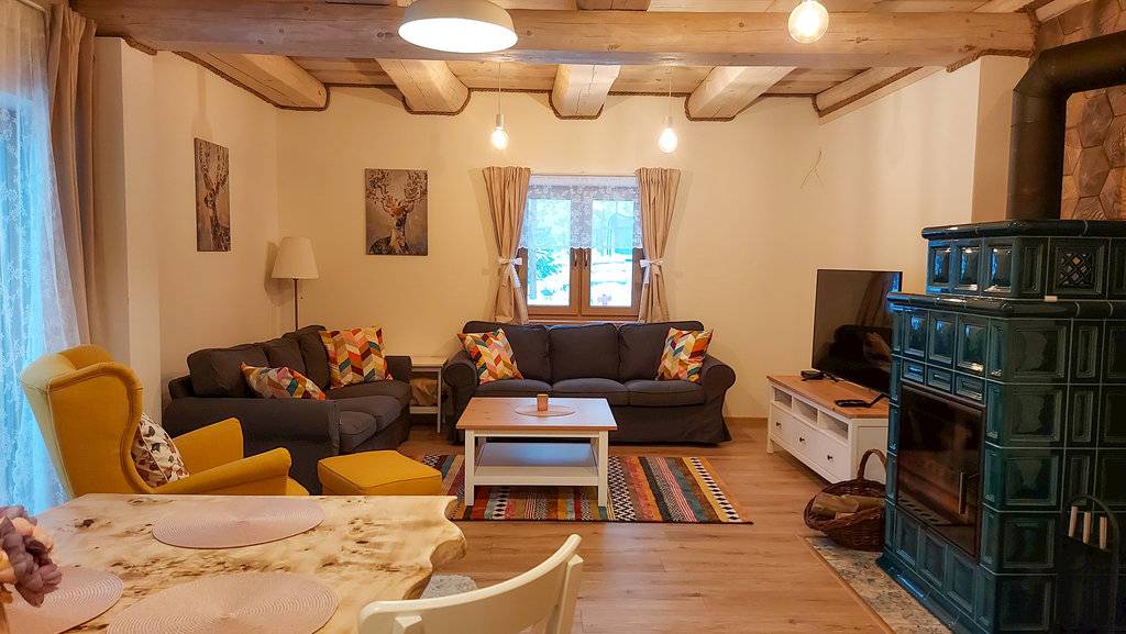 Obývačka, Chata na Lovisku Kubínska hoľa, Dolný Kubín