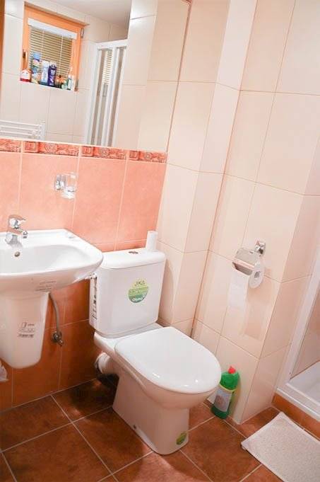 Kúpeľňa s toaletou, Chata Vanesa, Liptovský Ján