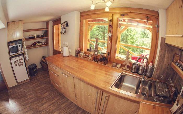 Kuchyňa, SKI Lake Cottage Krpáčovo, Dolná Lehota