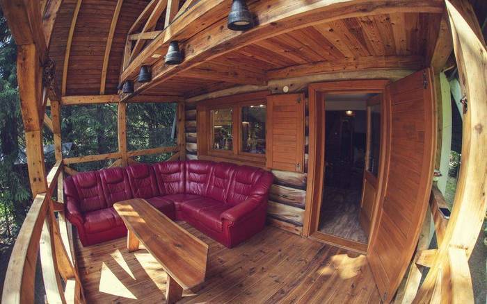 Terasa, SKI Lake Cottage Krpáčovo, Dolná Lehota