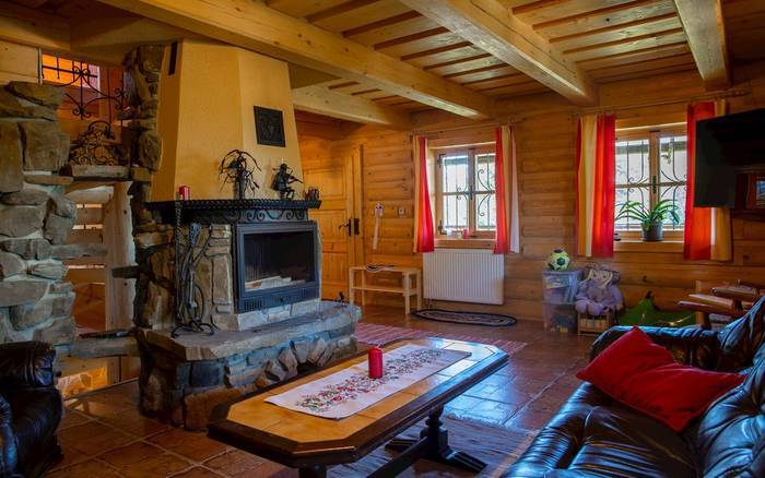 Obývačka, Chata Mirec, Námestovo