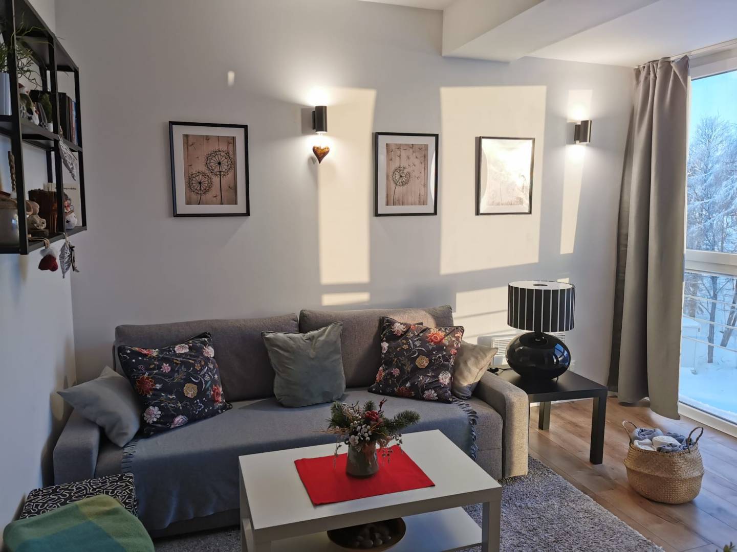 Obývačka, Apartmán Skalka 38, Kremnica