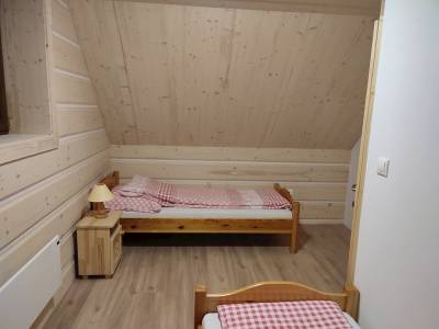 Spálňa s 2 samostatnými posteľami, Drevenica u Jozefa, Oravský Podzámok
