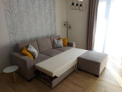Obývačka s rozkladacím gaučom, Apartmán Filip - Pod Lesom, Vysoké Tatry