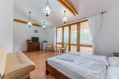 3-lôžková izba s manželskou posteľou a TV, 3-lôžková izba, Meander Thermal a Ski Rezort Oravice, Vitanová