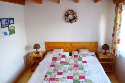 Spálňa s manželskou posteľou, Chatka č. 428, Chatky 428 a 429 - Tatralandia, Liptovský Mikuláš