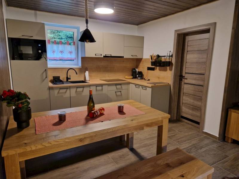 Plne vybavená kuchyňa s jedálenským sedením, Chata Viktória, Demänovská Dolina