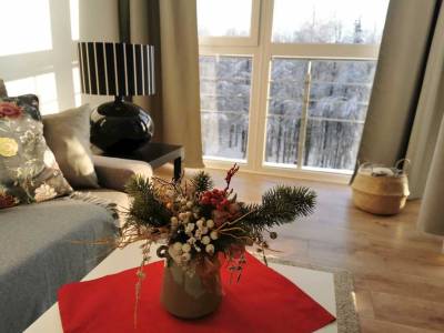 Obývačka s gaučom (prístelka pre 1 osobu), Apartmán Skalka 38, Kremnica