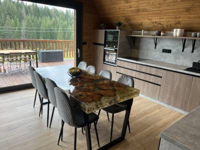 Plne vybavená kuchyňa s jedálenským sedením, Chata za plotom, Oravská Lesná